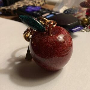 Red Apple Charm Key Ring